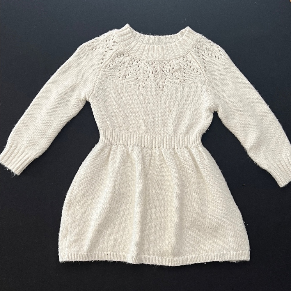 Cat & Jack White Knit Sweater